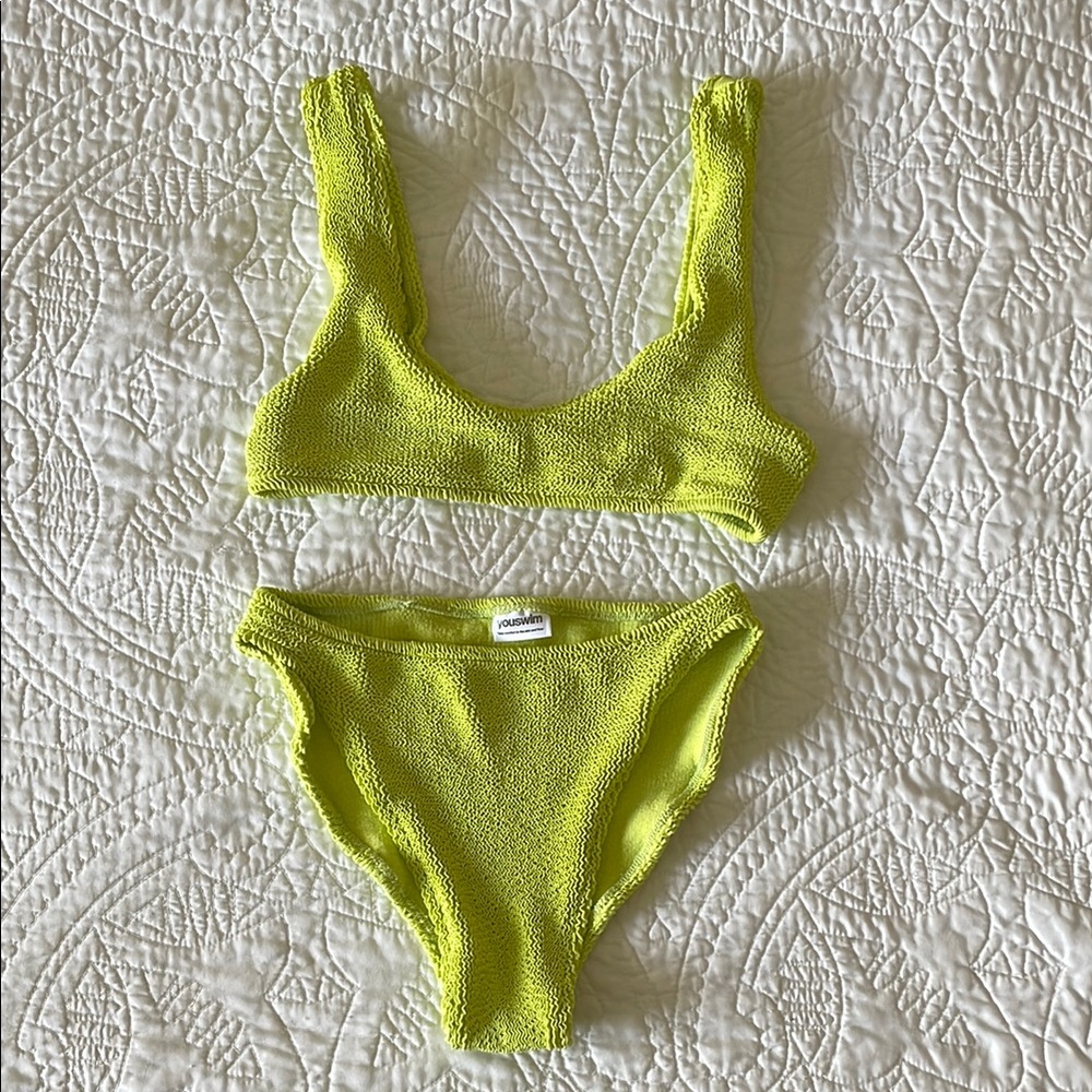 (sold on depop) Eva Standard Waist Two-Piece - Yuzu, Stretch I